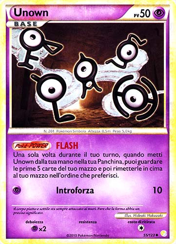 055 / 123 Unown non comune (IT) -NEAR MINT-