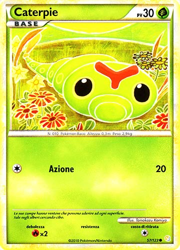 057 / 123 Caterpie comune (IT) -NEAR MINT-