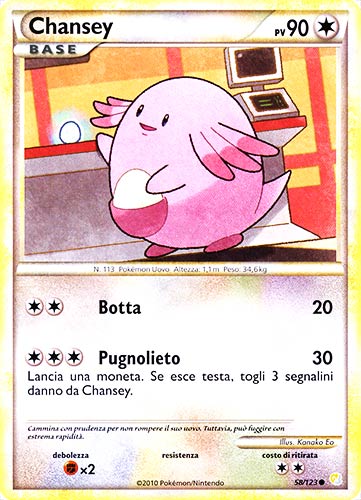 058 / 123 Chansey comune (IT) -NEAR MINT-