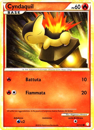 061 / 123 Cyndaquil comune (IT) -NEAR MINT-