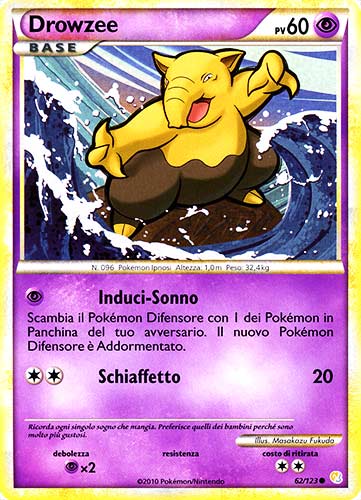 062 / 123 Drowzee comune (IT) -NEAR MINT-