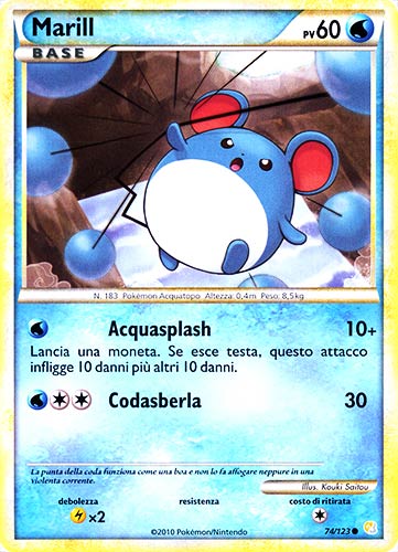 074 / 123 Marill comune (IT) -NEAR MINT-