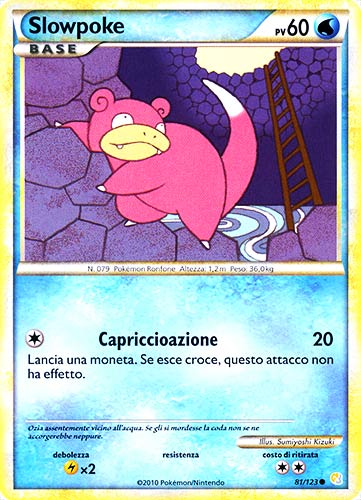 081 / 123 Slowpoke comune (IT) -NEAR MINT-