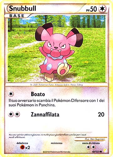 082 / 123 Snubbull comune (IT) -NEAR MINT-