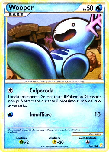 088 / 123 Wooper comune (IT) -NEAR MINT-