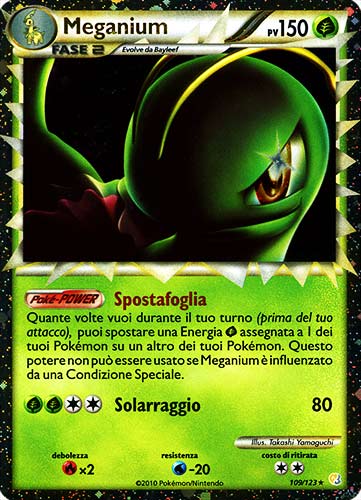 109 / 123 Meganium rara prime foil (IT) -NEAR MINT-