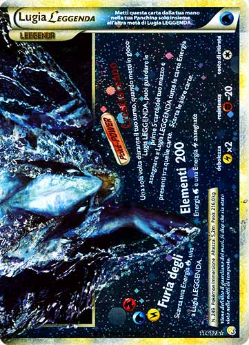 114 / 123 Lugia Leggenda rara foil (IT)  -PLAYED-