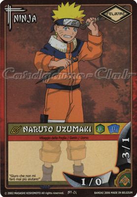 NI01 Naruto Uzumaki rara foil -NEAR MINT-