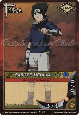 NI02 Sasuke Uchiha rara foil -NEAR MINT-