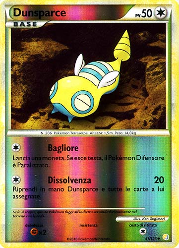 041 / 123 Dunsparce non comune foil reverse (IT) -NEAR MINT-