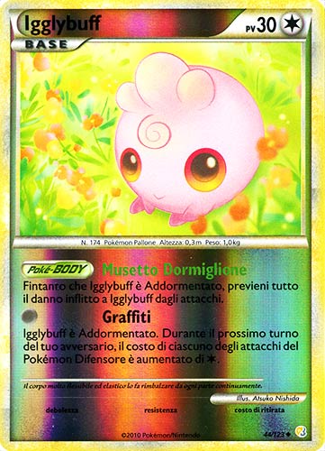 044 / 123 Igglybuff non comune foil reverse (IT) -NEAR MINT-
