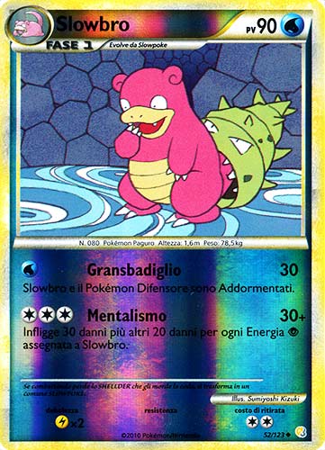 052 / 123 Slowbro non comune foil reverse (IT) -NEAR MINT-