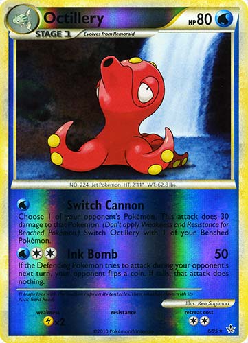 06 / 95 Octillery rara foil reverse (EN) -NEAR MINT-
