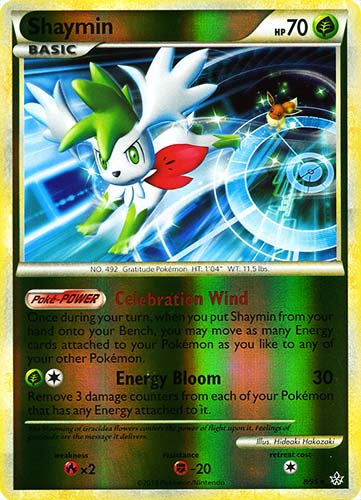 08 / 95 Shaymin rara foil reverse (EN) -NEAR MINT-