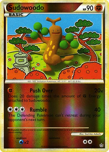 09 / 95 Sudowoodo rara foil reverse (EN) -NEAR MINT-