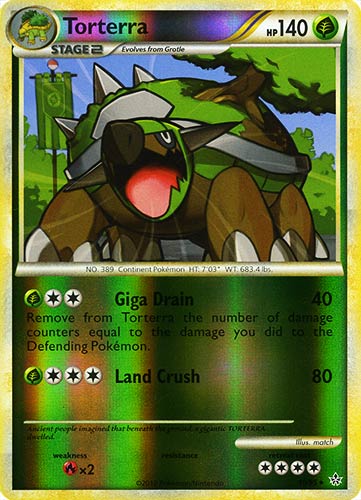 10 / 95 Torterra rara foil reverse (EN) -NEAR MINT-