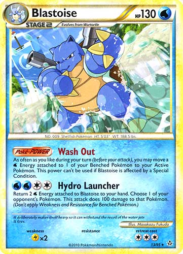 13 / 95 Blastoise rara (EN) -NEAR MINT-