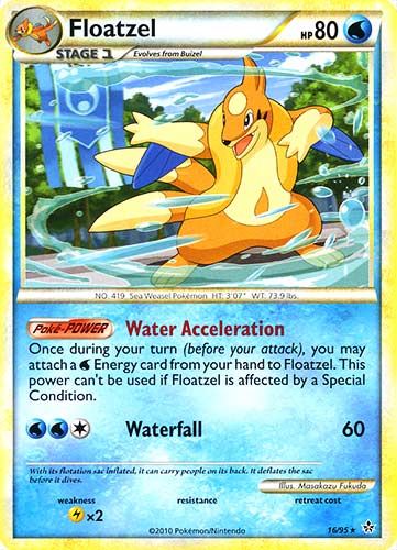 16 / 95 Floatzel rara (EN) -NEAR MINT-