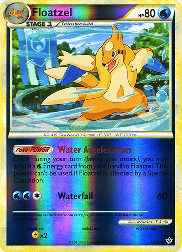 16 / 95 Floatzel rara foil reverse (EN) -NEAR MINT-