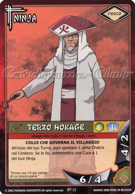 NI13 Terzo Hokage comune -NEAR MINT-