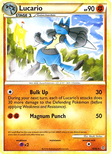19 / 95 Lucario rara (EN) -NEAR MINT-