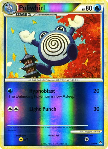 37 / 95 Poliwhirl non comune foil reverse (EN) -NEAR MINT-