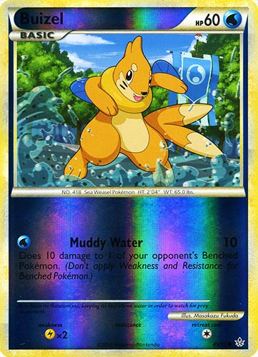 45 / 95 Buizel comune foil reverse (EN) -NEAR MINT-