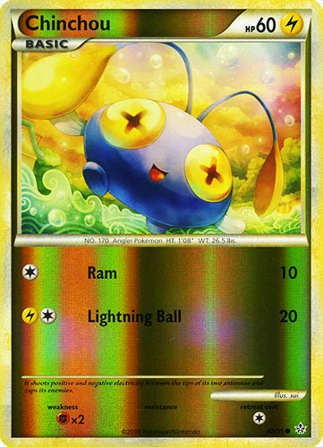 48 / 95 Chinchou comune foil reverse (EN) -NEAR MINT-
