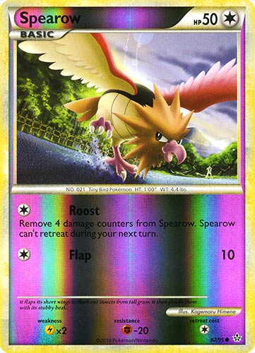 62 / 95 Spearow comune foil reverse (EN) -NEAR MINT-