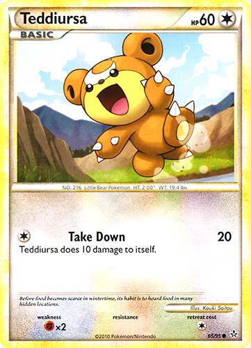 65 / 95 Teddiursa comune (EN) -NEAR MINT-