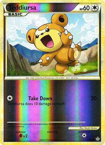65 / 95 Teddiursa comune foil reverse (EN) -NEAR MINT-
