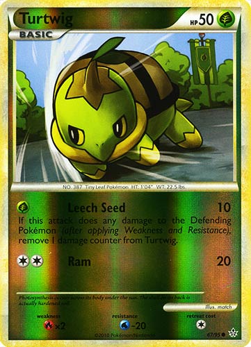 67 / 95 Turtwig comune foil reverse (EN) -NEAR MINT-