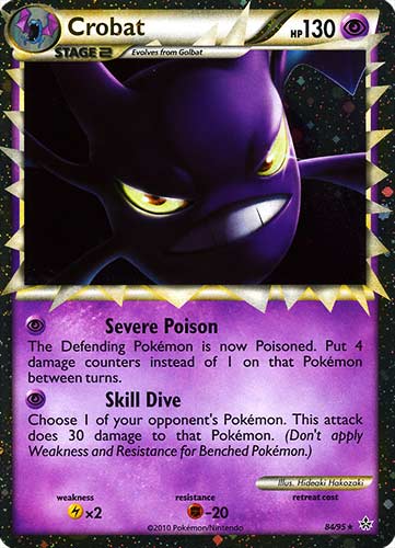 84 / 95 Crobat rara prime foil (EN) -NEAR MINT-