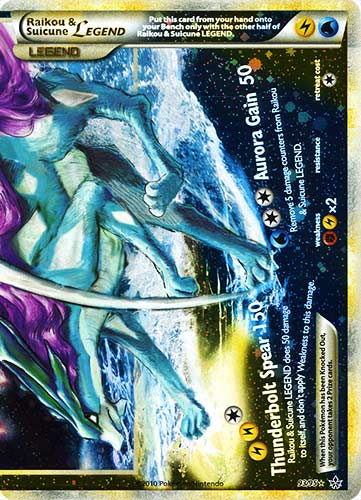 93 / 95 Raikou & Suicune Legend rara foil (EN) -NEAR MINT-