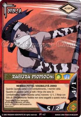 NI40 Zabuza Momoki non comune -NEAR MINT-