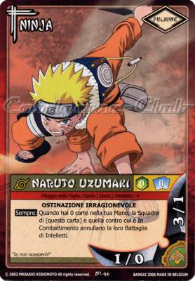 NI46 Naruto Uzumaki comune -NEAR MINT-