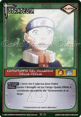 ST03 Coprifronte del villaggio della foglia non comune -NEAR MINT-