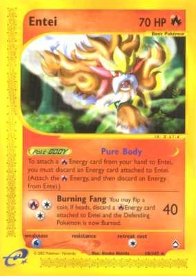 010 / 147 Entei rara (EN) -NEAR MINT-