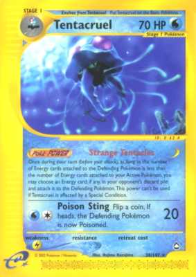 038 / 147 Tentacruel rara (EN) -NEAR MINT-