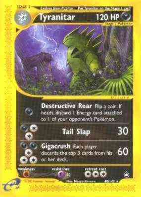 040 / 147 Tyranitar rara (EN) -NEAR MINT-