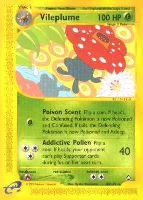 043 / 147 Vileplume rara (EN) -NEAR MINT-