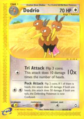 046 / 147 Dodrio non comune (EN) -NEAR MINT-