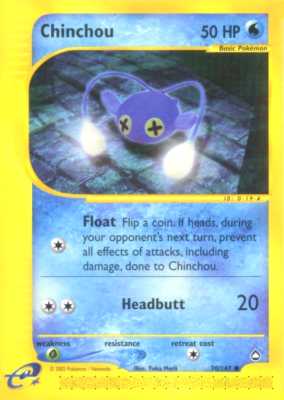 070 / 147 Chinchou comune (EN) -NEAR MINT-