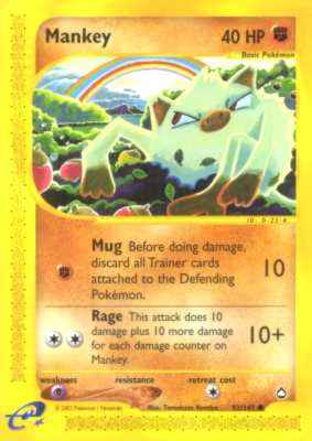 092 / 147 Mankey comune (EN) -NEAR MINT-