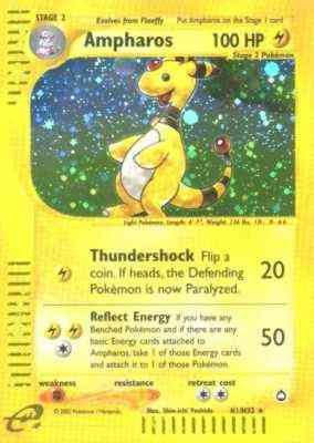 H01 / H32 Ampharos rara foil (EN) -NEAR MINT-