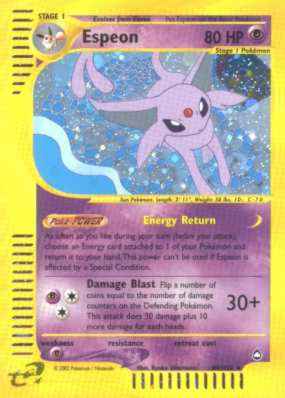 H09 / H32 Espeon rara foil (EN) -NEAR MINT-