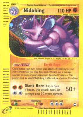 H18 / H32 Nidoking rara foil (EN) -NEAR MINT-