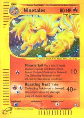 H19 / H32 Ninetales rara foil (EN) -NEAR MINT-
