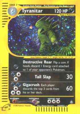 H28 / H32 Tyranitar rara foil (EN) -NEAR MINT-