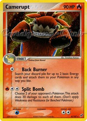 004 / 107 Camerupt rara foil (EN) -NEAR MINT-